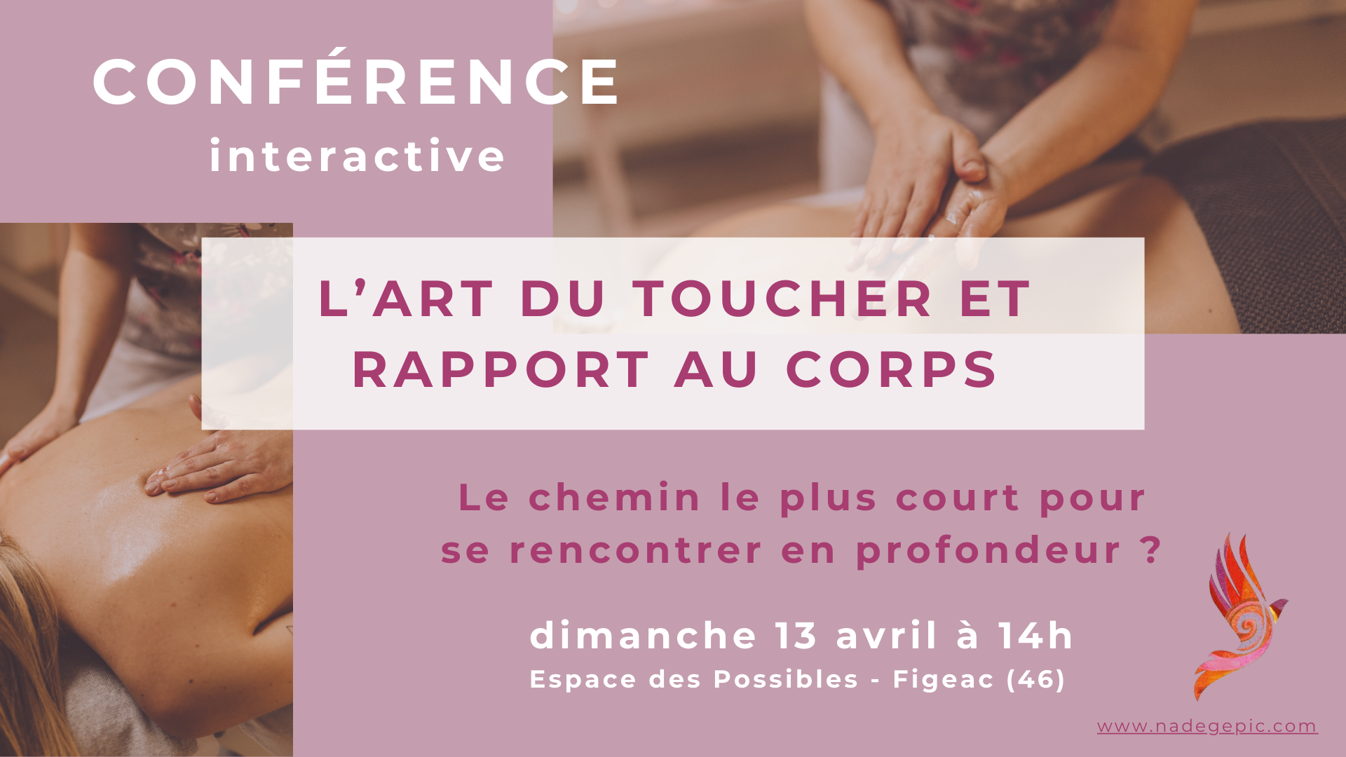 Conférence interactive : « Art du toucher et rapport au corps »